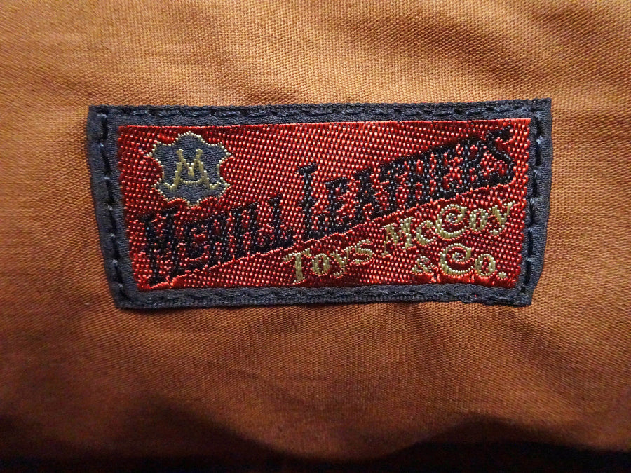 TOYS McCOY Men's Horsehide Leather Shoulder Bag - Inspired by Steve McQueen in The Great Escape - Made in Japan (TMA2521, 051 Dark Seal Brown)