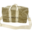 Load image into Gallery viewer, TOYS McCOY Men's Steve McQueen Aviator’s Kit Bag “V. HILTS” - Canvas Boston Duffel Bag Inspired by The Great Escape - Made in Japan (TMA2522 041 Khaki)
