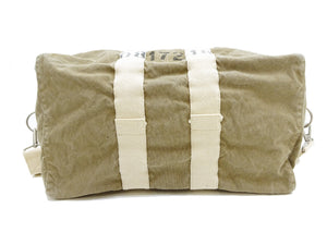 TOYS McCOY Men's Steve McQueen Aviator’s Kit Bag “V. HILTS” - Canvas Boston Duffel Bag Inspired by The Great Escape - Made in Japan (TMA2522 041 Khaki)