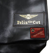 Load image into Gallery viewer, TOYS McCOY Men&#39;s Felix the Cat Leather Shoulder Bag - Black Horsehide, U.S. Air Force Helmet Bag Inspired, Made in Japan (TMA2523 031 Black)
