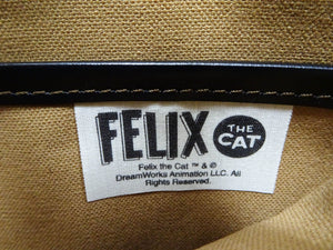 TOYS McCOY Men's Felix the Cat Leather Shoulder Bag - Black Horsehide, U.S. Air Force Helmet Bag Inspired, Made in Japan (TMA2523 031 Black)