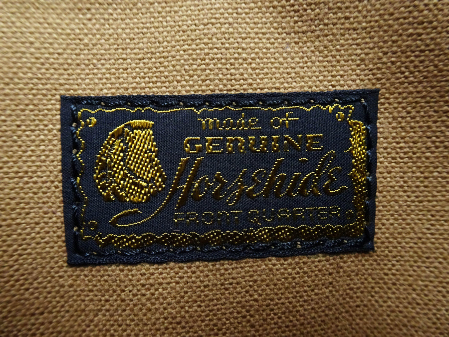 TOYS McCOY Men's Felix the Cat Leather Shoulder Bag - Black Horsehide, U.S. Air Force Helmet Bag Inspired, Made in Japan (TMA2523 031 Black)