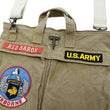 Load image into Gallery viewer, TOYS McCOY Men&#39;s Canvas Shoulder Bag - Snoopy U.S. Army Airborne Patch - MIL-B-43290 Flight Helmet Bag Inspired - Made in Japan (TMA2524 041 Khaki)
