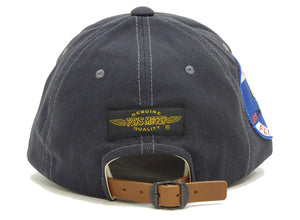 TOYS McCOY Men's Baseball Cap - No Mesh, Custom Patches with Snoopy Flying Ace & U.S.C.G. (TMA2526 Charcoal)