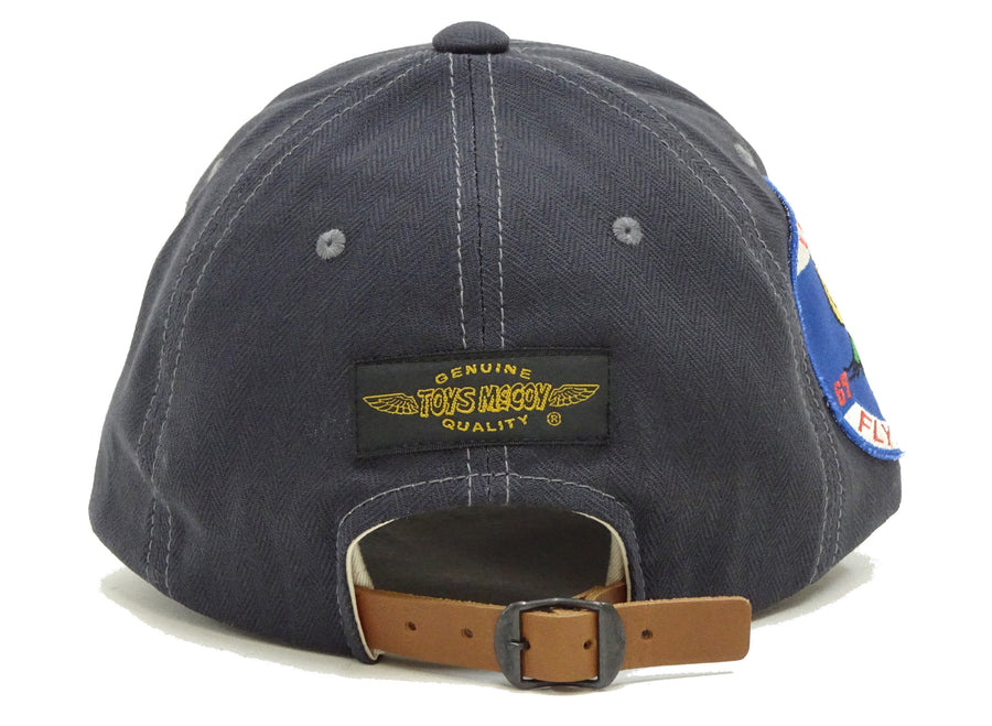 TOYS McCOY Men's Baseball Cap - No Mesh, Custom Patches with Snoopy Flying Ace & U.S.C.G. (TMA2526 Charcoal)