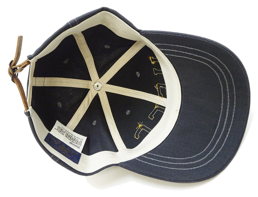 TOYS McCOY Men's Baseball Cap - No Mesh, Custom Patches with Snoopy Flying Ace & U.S.C.G. (TMA2526 Charcoal)