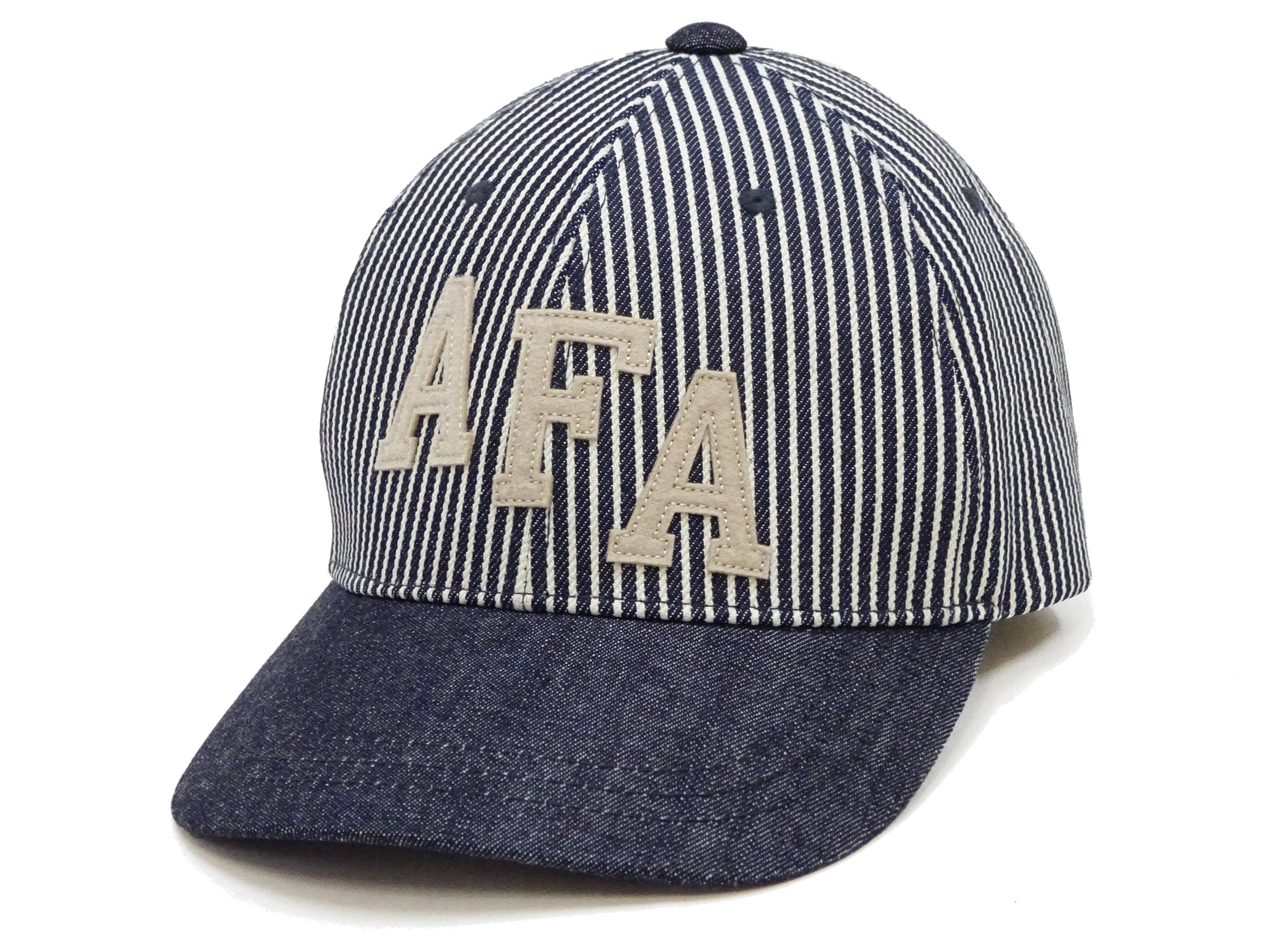 TOYS McCOY AFA Patch Cotton Cap - Men's Hickory Stripe & Denim