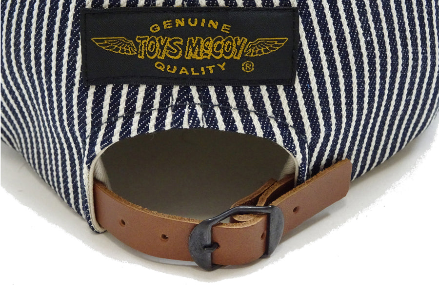 TOYS McCOY AFA Patch Cotton Cap - Men's Hickory Stripe & Denim Brim Military-Style Baseball Hat - TMA2527