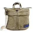 Load image into Gallery viewer, TOYS McCOY Men&#39;s Canvas Shoulder Bag - U.S. Air Force MIL-B-43290 Flight Helmet Bag Inspired - Made in Japan (TMA2528 041 Khaki)

