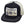 Load image into Gallery viewer, TOYS McCOY Men&#39;s Trucker Cap with Felix the Cat &amp; Beck Motorcycle Patch - Side Mesh Baseball Hat, Adjustable Snapback TMA2529 Black/Gray
