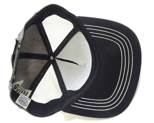 TOYS McCOY Men's Trucker Cap with Felix the Cat & Beck Motorcycle Patch - Side Mesh Baseball Hat, Adjustable Snapback TMA2529 Black/Gray