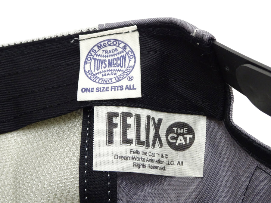 TOYS McCOY Men's Trucker Cap with Felix the Cat & Beck Motorcycle Patch - Side Mesh Baseball Hat, Adjustable Snapback TMA2529 Black/Gray