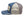 TOYS McCOY Men's Snapback Trucker Cap, Side Mesh Panels, 30th Anniv. Patch, Made in Japan (TMA2602 Blue/Gray)