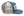 TOYS McCOY Men's Snapback Trucker Cap, Side Mesh Panels, 30th Anniv. Patch, Made in Japan (TMA2602 Blue/Gray)
