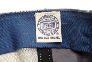 TOYS McCOY Men's Snapback Trucker Cap, Side Mesh Panels, 30th Anniv. Patch, Made in Japan (TMA2602 Blue/Gray)