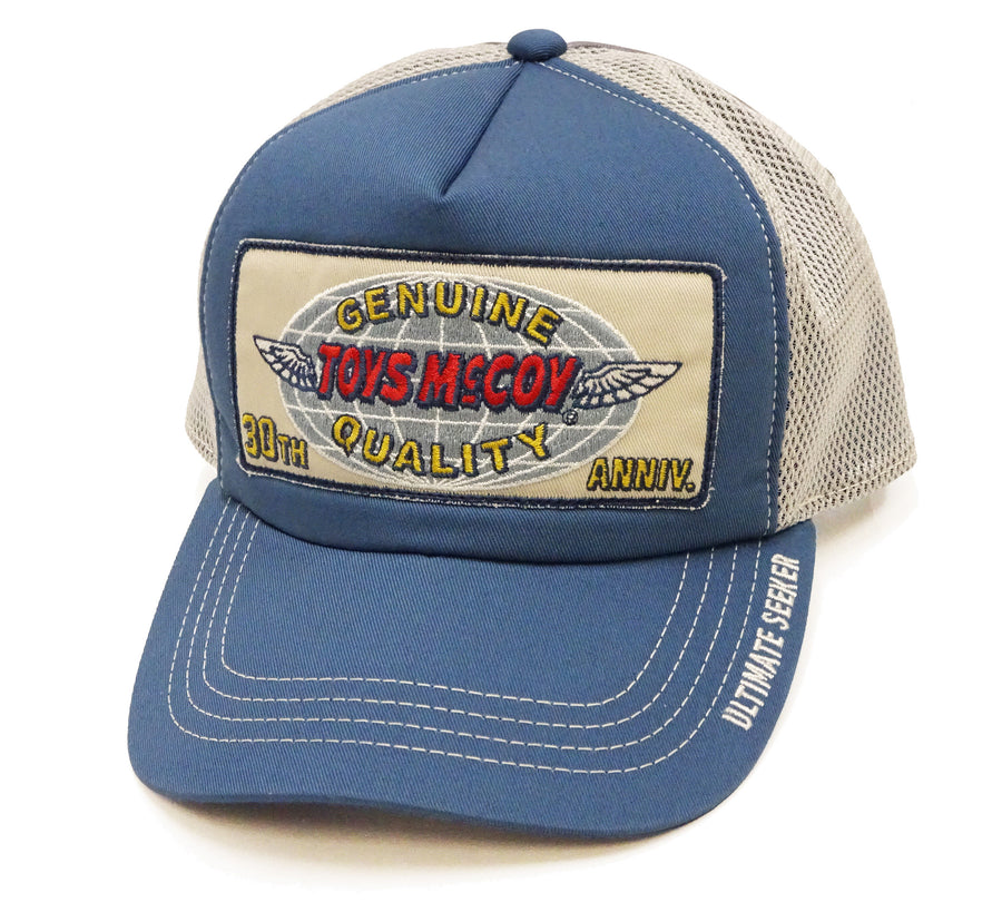 TOYS McCOY Men's Snapback Trucker Cap, Side Mesh Panels, 30th