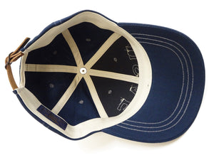 TOYS McCOY Men’s Chenille Patch USAF Graphic Cap, Non-Mesh Herringbone Twill Baseball Cap with Leather Strapback, Made in Japan (TMA2603 120 Blue)