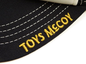 TOYS McCOY Men's Snoopy Trucker-Style Baseball Cap with Side Mesh Panels and Snapback Adjustment, Made in Japan (TMA2623, 031 Black/Off-White)