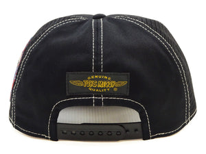 TOYS McCOY Men's Snoopy "UDT Recovery Team" Trucker-Style Baseball Cap with Side Mesh Panels and Snapback Adjustment, Made in Japan (TMA2624, 030 Black)