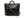 TOYS McCOY Men's Horsehide Leather Helmet Bag, Vintage U.S. Air Force-Inspired Design, 2-Way Carry with Leather Handles and a Detachable Adjustable Shoulder Strap, Quilted Ripstop Lining (TMA2628 030 Black Leather x Nickel Zipper)