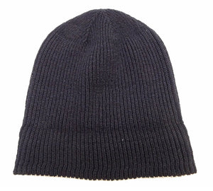TOYS McCOY Men's 100% Wool Rib-Knit Watch Cap, World War II "Knit Your Bit"-Inspired Design, Made in Japan (TMA2633 140 Navy)