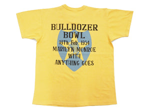 TOYS McCOY T-Shirt Men's Marilyn Monroe Graphic Garment-Dyed Heavyweight Short Sleeve Loopwheel Tee TMC2309 060 Faded-Yellow