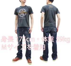 TOYS McCOY T-Shirt Men's Star Sportwear Logo Graphic Garment-Dyed Heavyweight Short Sleeve Loopwheel Tee TMC2324 030 Faded-Black