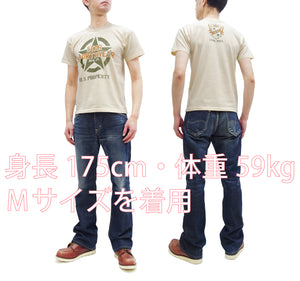 TOYS McCOY T-Shirt Men's Star Sportwear Logo Graphic Garment-Dyed Heavyweight Short Sleeve Loopwheel Tee TMC2324 040 Faded-Natural