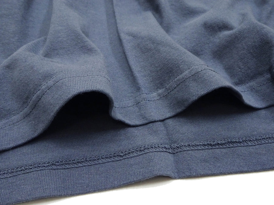 TOYS McCOY Plain T-Shirt Men's Garment-Dyed Heavyweight Short Sleeve Loopwheel Solid Color Tee TMC2343 120 Faded-Blue
