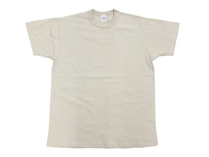 TOYS McCOY Plain T-Shirt Men's Garment-Dyed Heavyweight Short Sleeve Loopwheel Solid Color Tee TMC2343 040 Faded-Sand-Beige