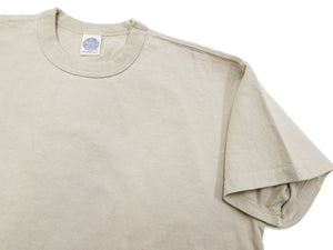 TOYS McCOY Plain T-Shirt Men's Garment-Dyed Heavyweight Short Sleeve Loopwheel Solid Color Tee TMC2343 040 Faded-Sand-Beige