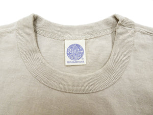 TOYS McCOY Plain T-Shirt Men's Garment-Dyed Heavyweight Short Sleeve Loopwheel Solid Color Tee TMC2343 040 Faded-Sand-Beige