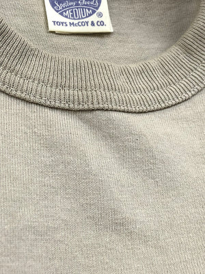 TOYS McCOY Plain T-Shirt Men's Garment-Dyed Heavyweight Short Sleeve Loopwheel Solid Color Tee TMC2343 040 Faded-Sand-Beige