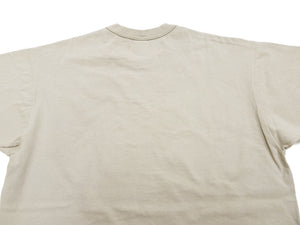 TOYS McCOY Plain T-Shirt Men's Garment-Dyed Heavyweight Short Sleeve Loopwheel Solid Color Tee TMC2343 040 Faded-Sand-Beige