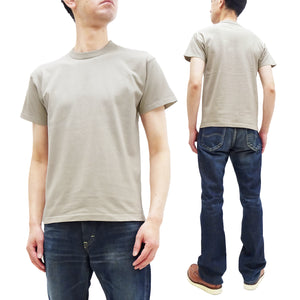 TOYS McCOY Plain T-Shirt Men's Garment-Dyed Heavyweight Short Sleeve Loopwheel Solid Color Tee TMC2343 040 Faded-Sand-Beige