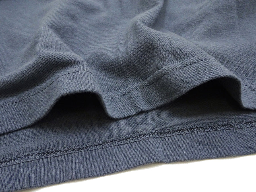 TOYS McCOY T-Shirt Men's J.A. Dubow Mfg Co. Logo Military Graphic Garment-Dyed Heavyweight Short Sleeve Loopwheel Tee TMC2346 120 Faded-Blue