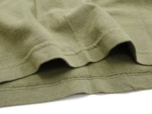 TOYS McCOY T-Shirt Men's J.A. Dubow Mfg Co. Logo Military Graphic Garment-Dyed Heavyweight Short Sleeve Loopwheel Tee TMC2346 160 Faded-Olive