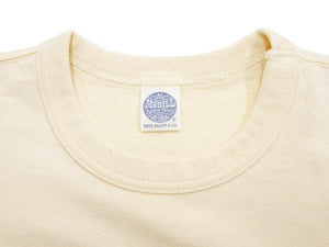 TOYS McCOY T-Shirt Men's J.A. Dubow Mfg Co. Logo Military Graphic Garment-Dyed Heavyweight Short Sleeve Loopwheel Tee TMC2346 040 Ecru