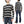 TOYS McCOY Striped T-Shirt Men's Steve McQueen Long Sleeve Horizontal Stripe Tee TMC2354 041 Ivory/Black