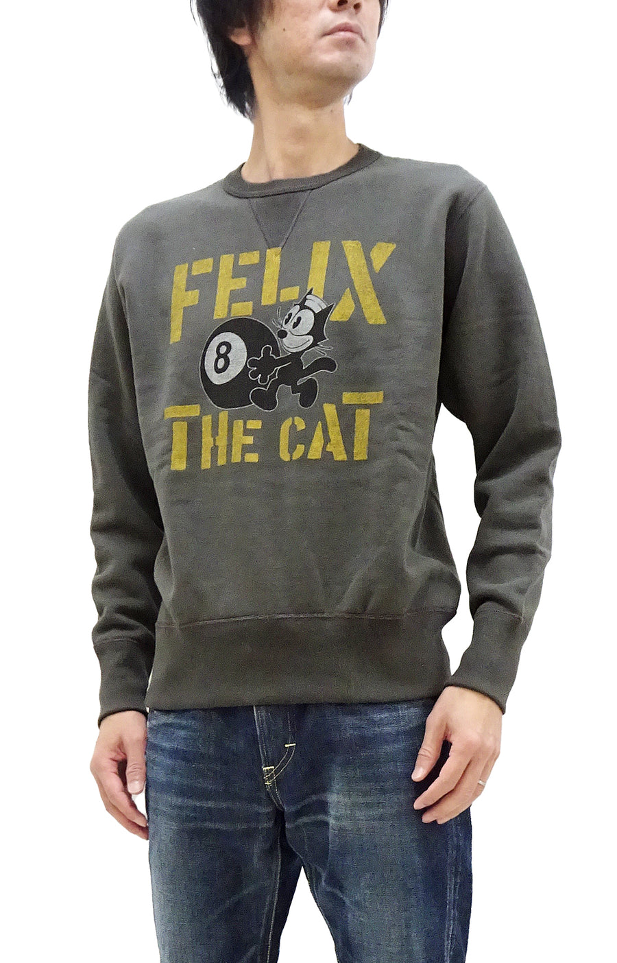 TOYS McCOY Sweatshirt Men's Felix the Cat Sweat Shirt Loop-wheeled