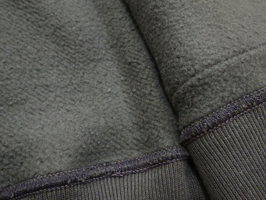 TOYS McCOY Plain Zip-Up Sweatshirt Men's No Hood Full Zip Sweatshirt with Rib Panel TMC2378 030 Faded-Black