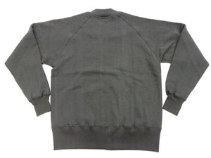 TOYS McCOY Plain Zip-Up Sweatshirt Men's No Hood Full Zip Sweatshirt with Rib Panel TMC2378 030 Faded-Black