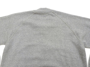 TOYS McCOY Plain Zip-Up Sweatshirt Men's No Hood Full Zip Sweatshirt with Rib Panel TMC2378 021 Ash-Gray