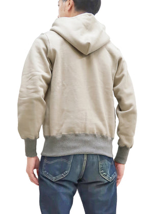 TOYS McCOY Plain Hoodie Men's Vintage Inspired Solid Zip Front Hooded Sweatshirt TMC2379 040 Sand