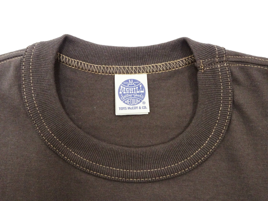 TOYS McCOY T-shirt Men's Steve McQueen Plain Pocket T-Shirt Short Sleeve Loopwheeled Tee TMC2410 021 Faded-DarK-Charcoal