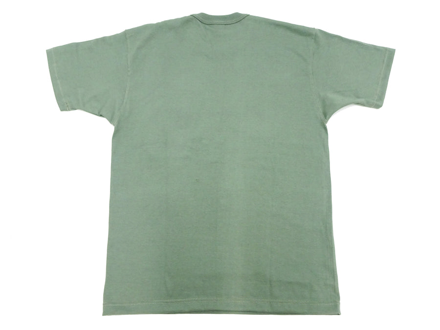 TOYS McCOY T-shirt Men's Steve McQueen Plain Pocket T-Shirt Short Sleeve Loopwheeled Tee TMC2410 160 Faded-Green