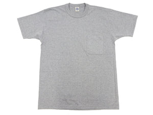 TOYS McCOY T-shirt Men's Steve McQueen Plain Pocket T-Shirt Short Sleeve Loopwheeled Tee TMC2410 020 Ash-Gray