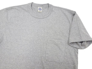TOYS McCOY T-shirt Men's Steve McQueen Plain Pocket T-Shirt Short Sleeve Loopwheeled Tee TMC2410 020 Ash-Gray