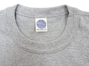 TOYS McCOY T-shirt Men's Steve McQueen Plain Pocket T-Shirt Short Sleeve Loopwheeled Tee TMC2410 020 Ash-Gray