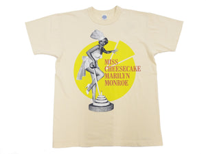 TOYS McCOY T-shirt Men's Marilyn Monroe Graphic Short Sleeve Loopwheeled Tee TMC2413 040 Natural